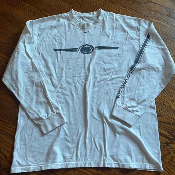 Vintage Y2K Nike Penn State Nittany Lion Center Swoosh Long Sleeve T-Shirt Men L - Picture 2 of 10
